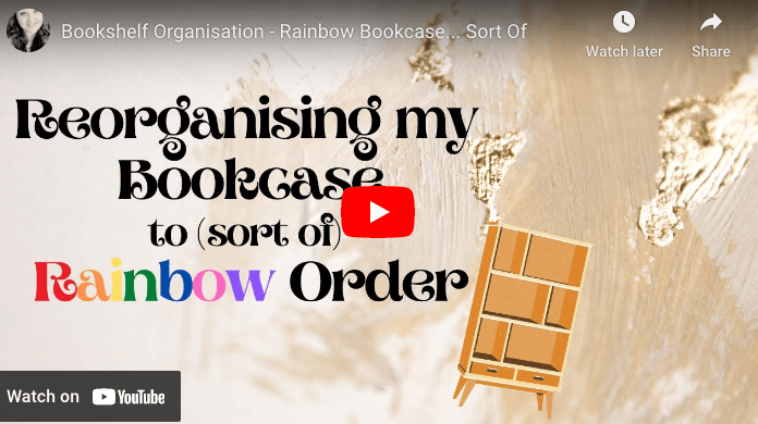 I Organised my bookcase in RAINBOW&nbsp;Order!